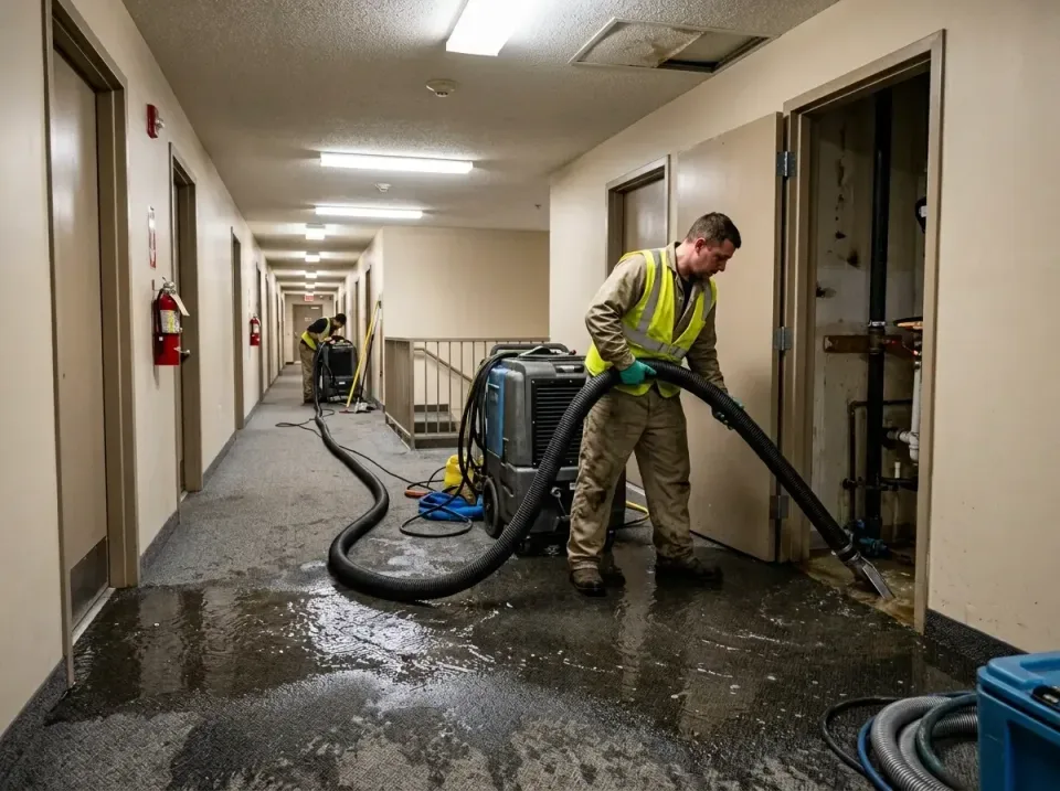 multi-unit-apartment-hallway-f-005 — frequently asked questions, Emergency Burst Pipe Water Extraction & Removal in Springda…